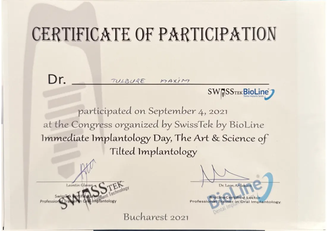 The Art and Science of Tilted Implantology (SwissTek by BioLine, București)